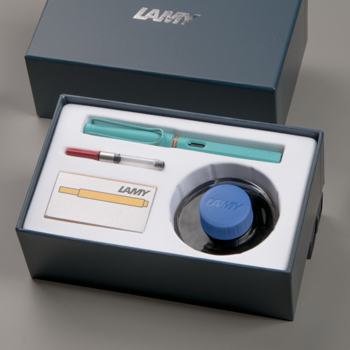 LAMY safari 狩獵者系列 鋼筆 T52 50ML 墨水禮盒 限量 - 海水藍
