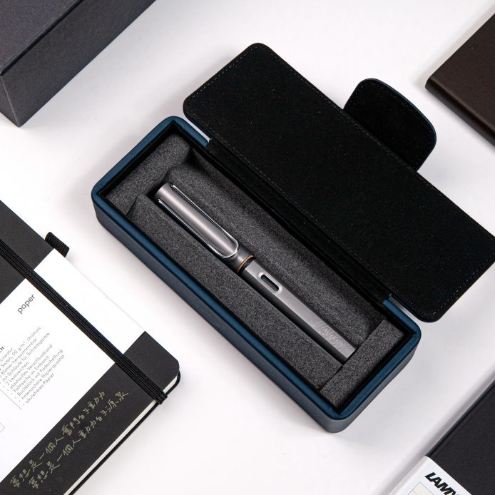 LAMY AL STAR 恆星系列 獨家限量 鋼筆 皮革筆盒 - 多彩 (特別版-湛藍皮革筆盒)