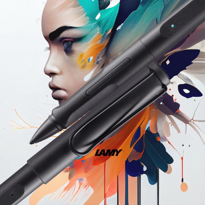 LAMY safari note+ Digital Writing i Pad 數位書寫 觸控筆－黑色 ( 贈 經典黑色束繩A5筆袋乙個)