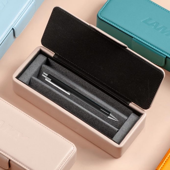 LAMY 原子筆 Econ 系列 (皮革筆盒) - 霧光黑