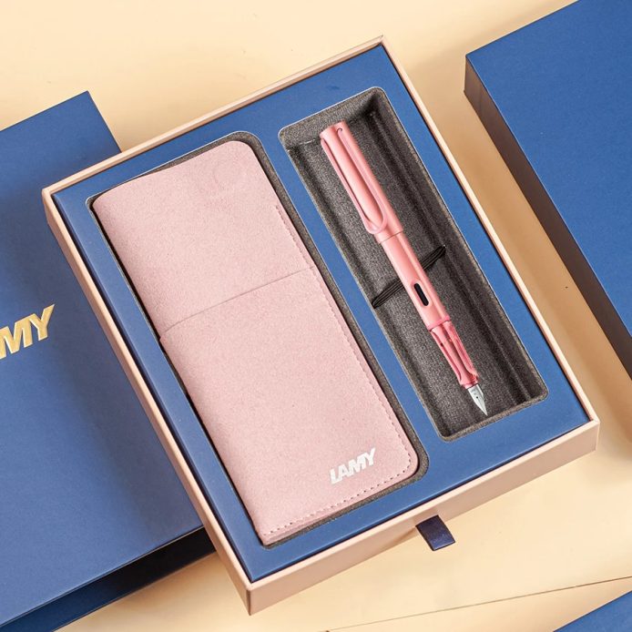 LAMY 鋼筆 / AL-STAR恆星系列 (磁吸筆袋禮盒) - 火鶴紅色