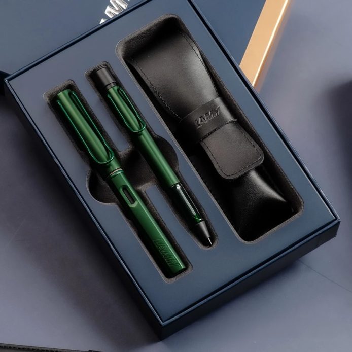 LAMY 鋼筆+自動鉛筆 / 雙入筆套禮盒 - AL-STAR恆星系列- 松木綠