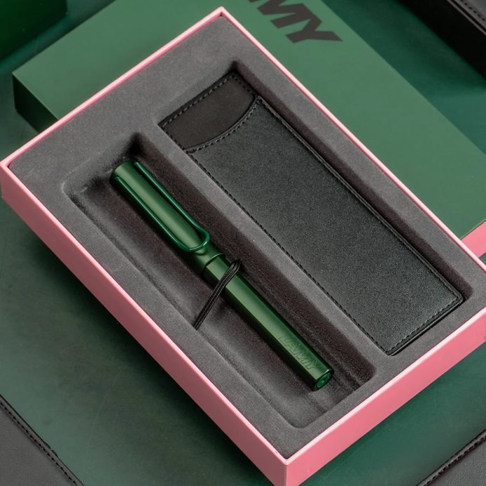 LAMY 鋼珠筆/AL-STAR單入筆套禮盒 限量- Pine 松木綠